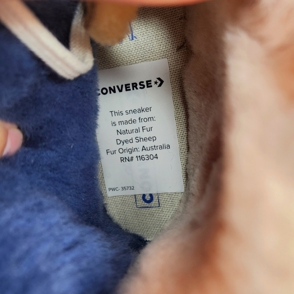 New Converse Tri Panel x Chuck 70 Hi 'Navy Blue/Baby Pink' 166319C - Picture 10 of 10